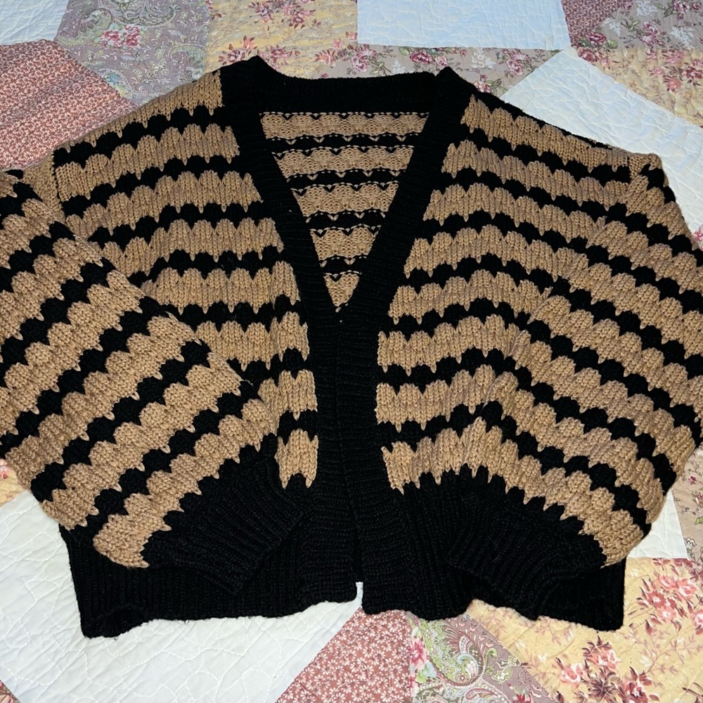 Woman's Plus Size Crochet Cardigan